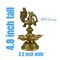 Peacock Deepam Brass Finish Diya Annam Deepak Samai Oil Lamp with Base Indian Festival Diwali Diya Hindu Puja Religious Home Decor Pooja Lamp Indian Housewarming Wedding Return Gift